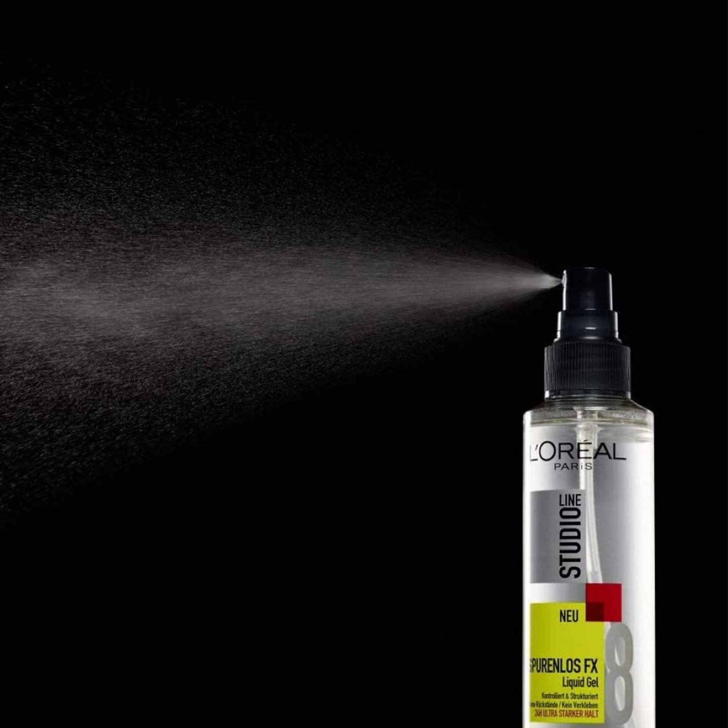 Studio Line Spurenlos FX Liquid Gel - Anwendung mit Sprühnebel